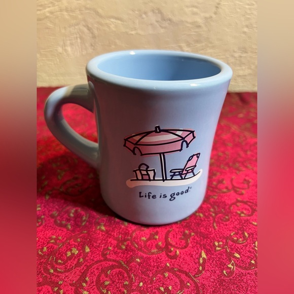 Mug- Life is Good sea blue mug for all your warm drinks. home kitchen summer - Picture 4 of 4